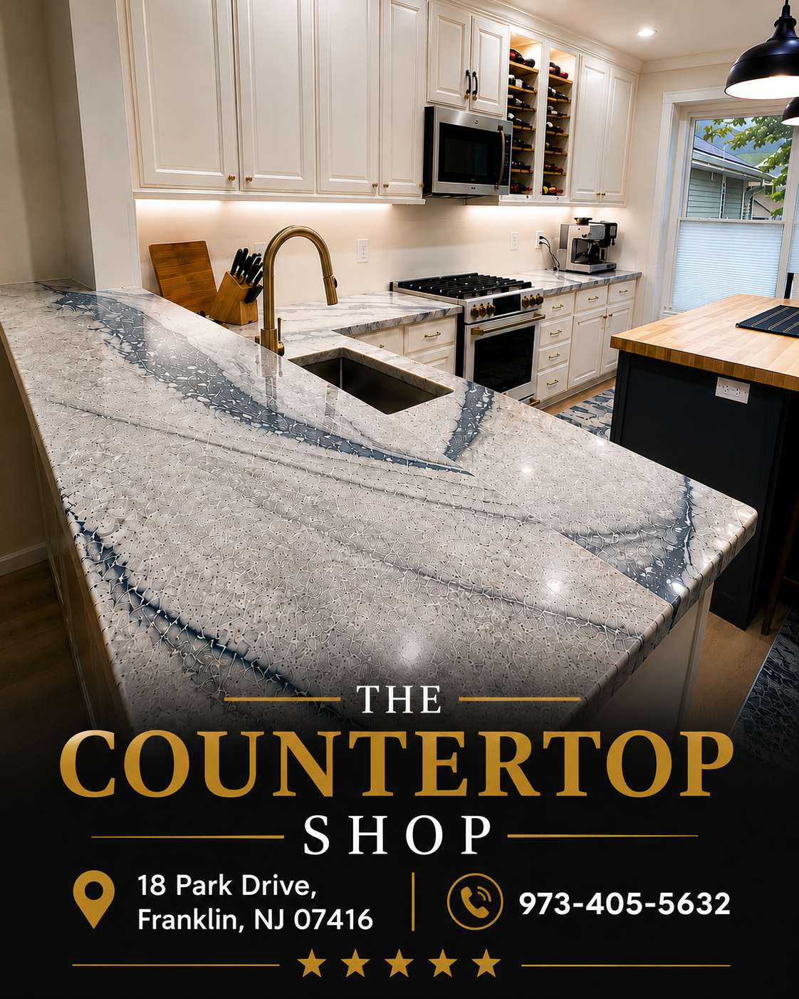 Cambria Avalanche quartz slab