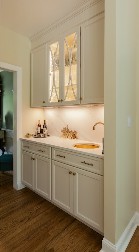 Kitchen countertop installation
